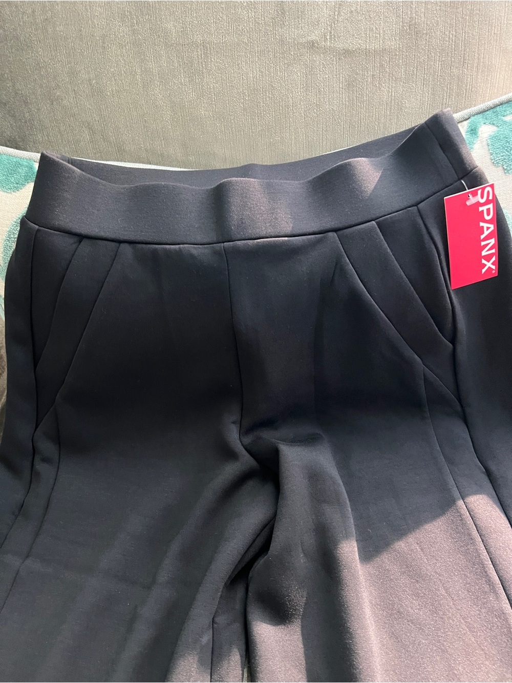 NWT SPANX AirEssentials Wide Leg Track Pant | Medium, Regular 32” Inseam | Black - Picture 6 of 11